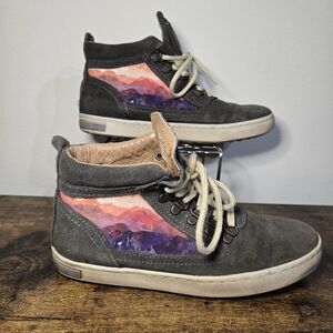 Inkkas Andes Mountain Camping Boot High Top Grey Suede Leather Sz Women 8 Men 6